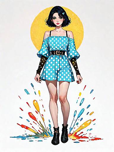 Playful Summer Style in Mustard Yellow Dress