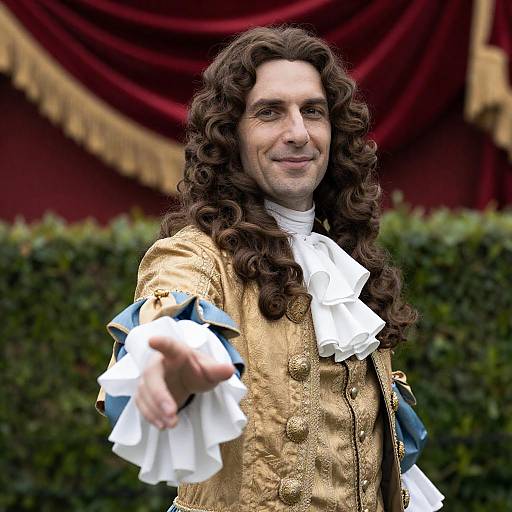 Elegant 18th-Century Man in Costume