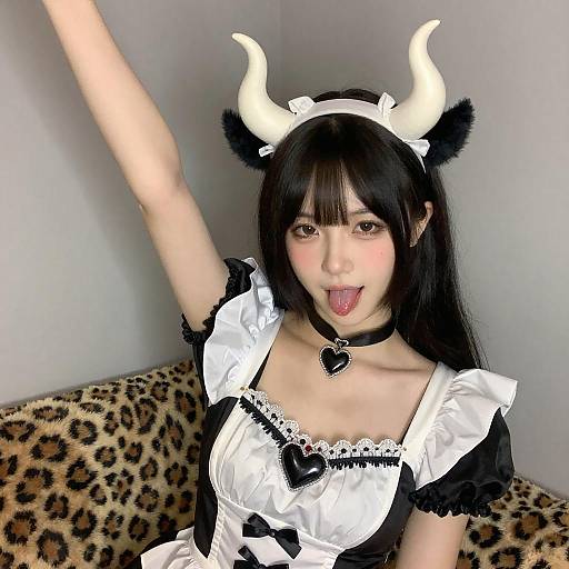 Devil Maid Costume Portrait