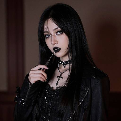 Cinematic Portrait of Goth Woman