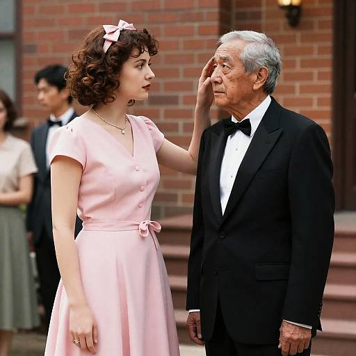 Vintage Portrait of a Couple in Love