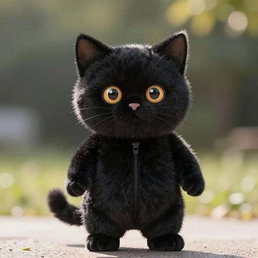 Adorable Baby in Black Cat Onesie
