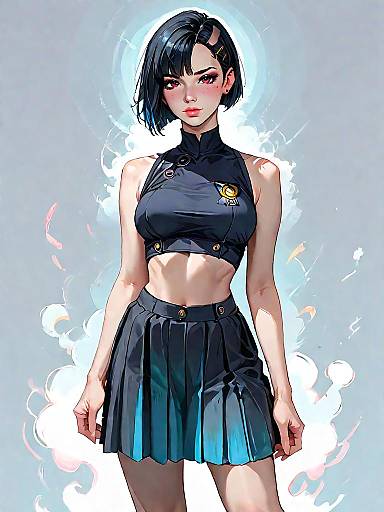 Stylish Woman in Minimalist Fashion