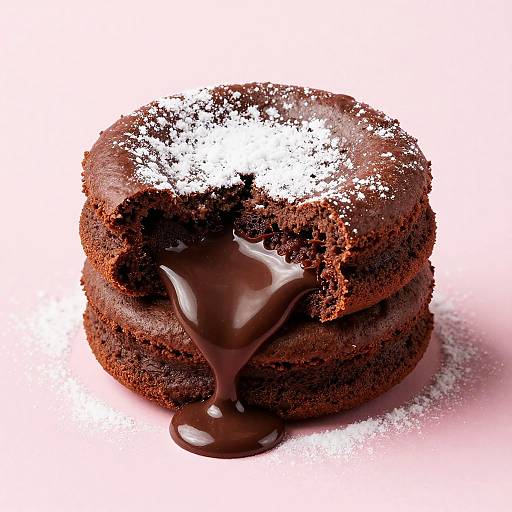 Hyper-Realistic Chocolate Lava Cakes