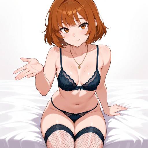 Energetic Youth in Lingerie Portrait Energetic Youth in Lingerie Portrait