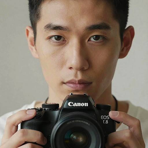 Close-Up Portrait: Lean Man with Kind Eyes