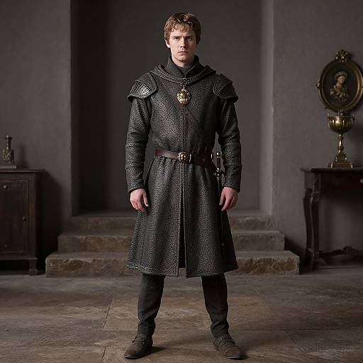 Medieval Man in Handmaid's Tale Costume