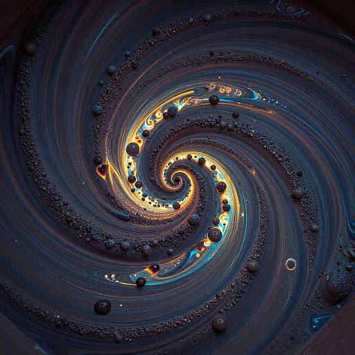 Vibrant Abstract Slurry Art