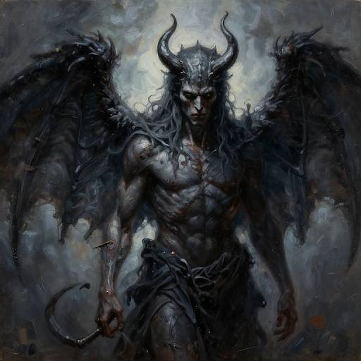 Spiritual Duality Oil Painting