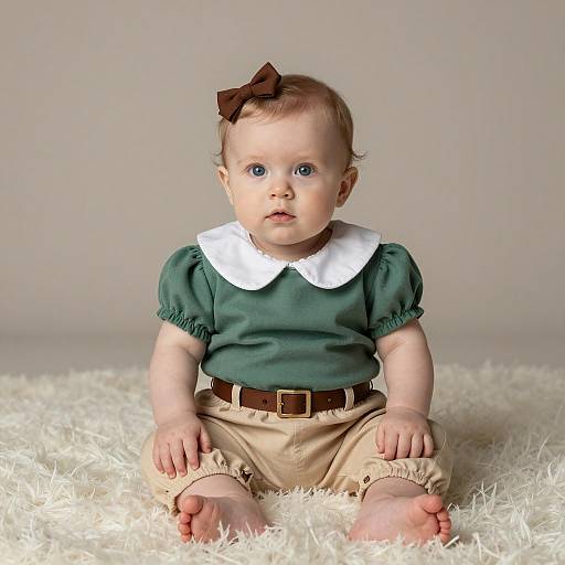 Adorable Infant Maverick Costume Portrait