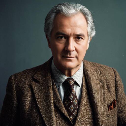 Vintage Cosplay of Older Man in Tweed