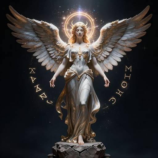 Celestial Goddess Nemesis with Runes