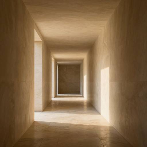 Ethereal Infinite Marble Corridors