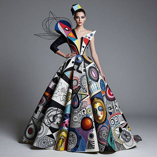 Avant-Garde High-Fashion Portrait Masterpiece