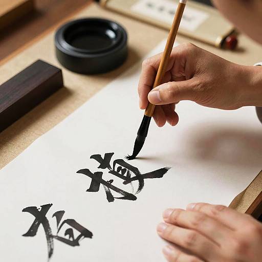 Elegant Calligraphy in Traditional Japan