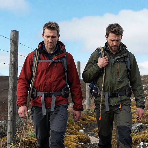 Adventure Duo in Rugged Terrain