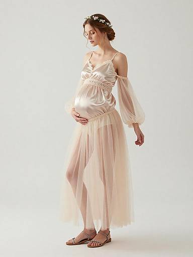 Dreamy Ethereal Maternity Fairy Outfit
