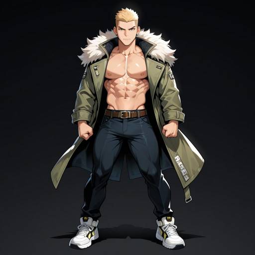 Muscular Male Brute on Brooding Horizon Muscular Male Brute on Brooding Horizon