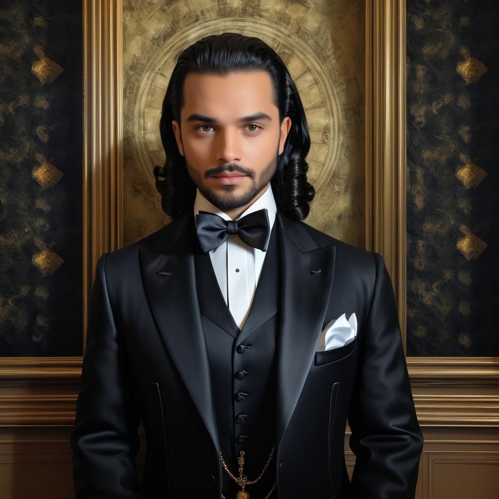 Elegant Gentleman in Gothic Style Artwork