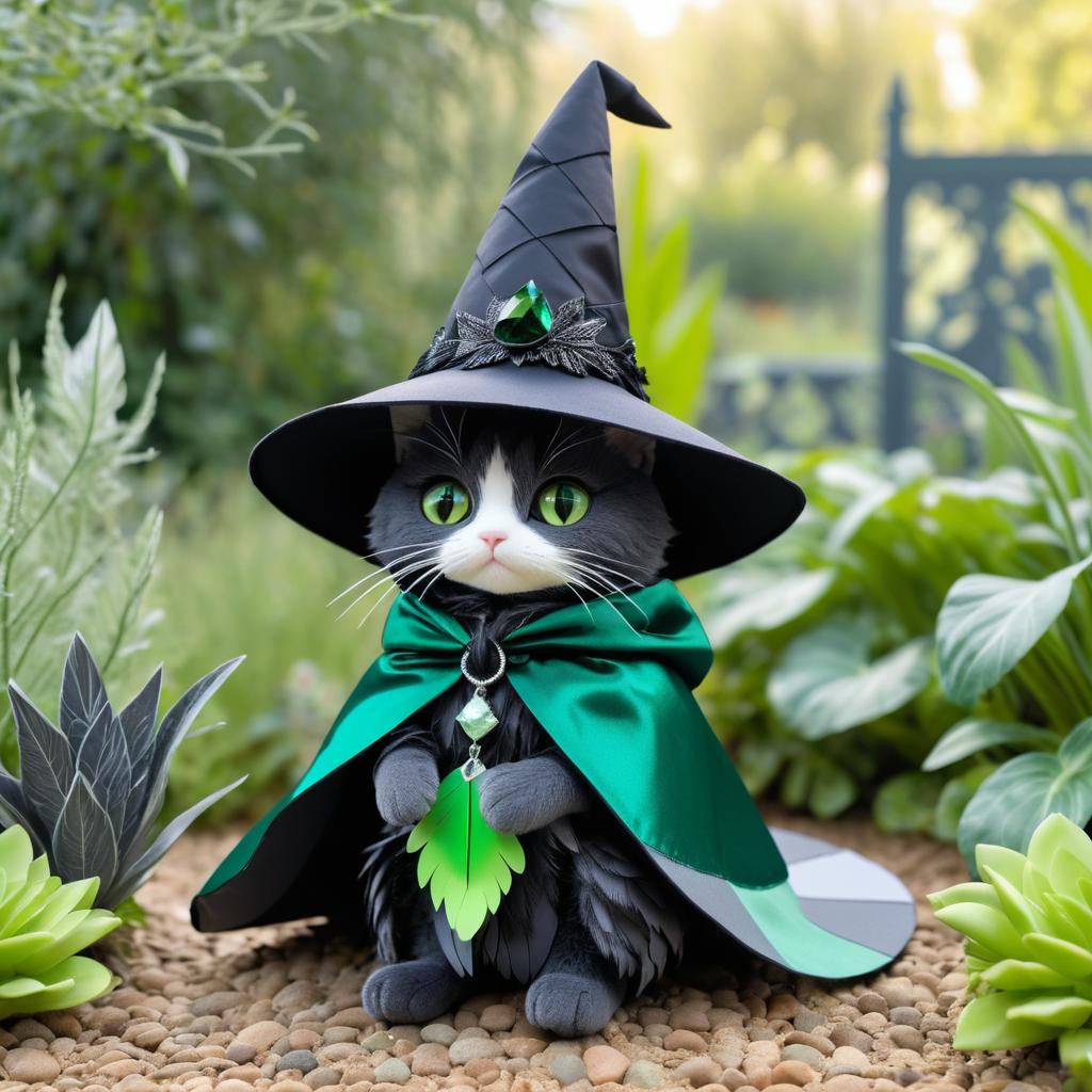 Charming Humanoid Catley in Enchanted Garden