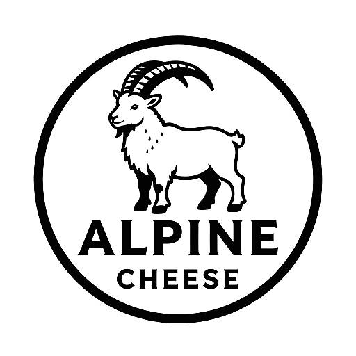 Vintage Alpine Cheese Logo Design