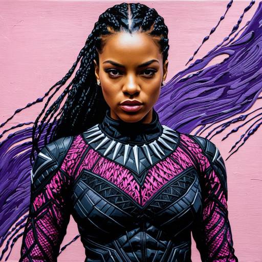 Black Panther Inspired Army Woman Portrait