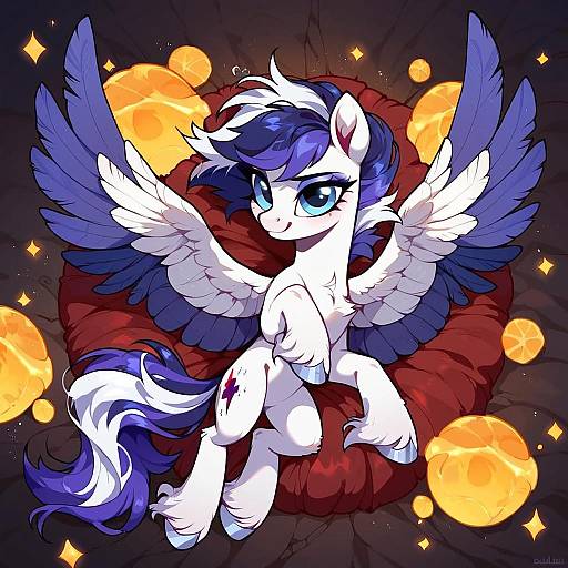 Pale Purple Pegasus in Crystal Cave