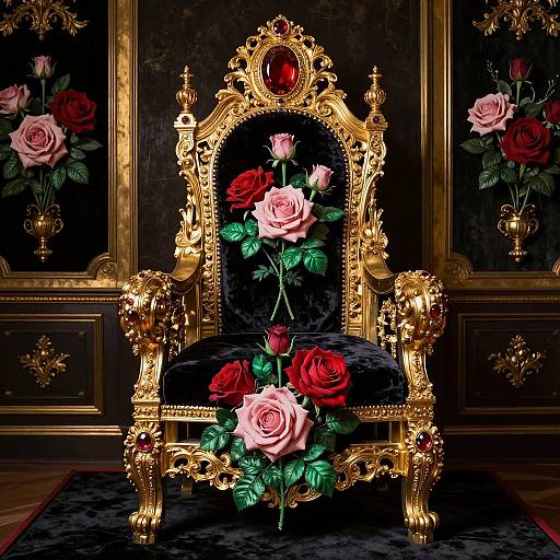 Majestic Velvet Thrones in Light