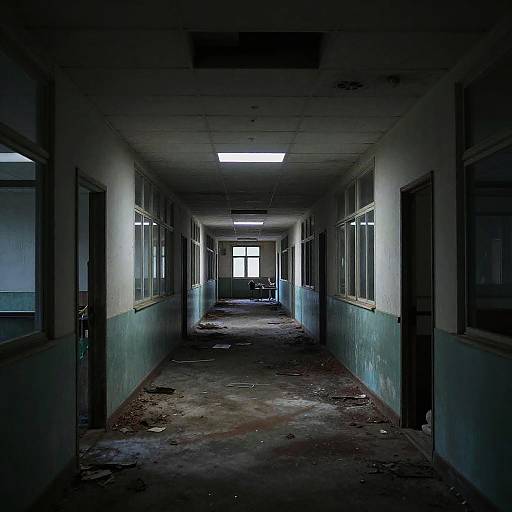 Eerie Liminal Office at Twilight