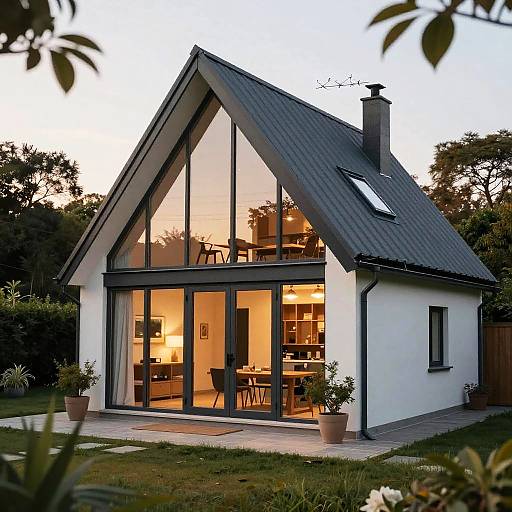 Modern Winkelbungalow with Lush Garden