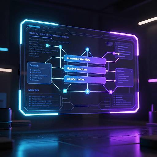 Futuristic ComfyUI Cyberpunk Interface