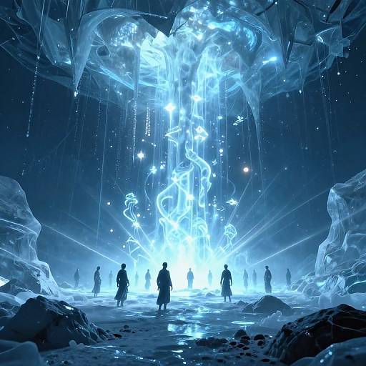 Ethereal Luminescent Under-Ice Realm