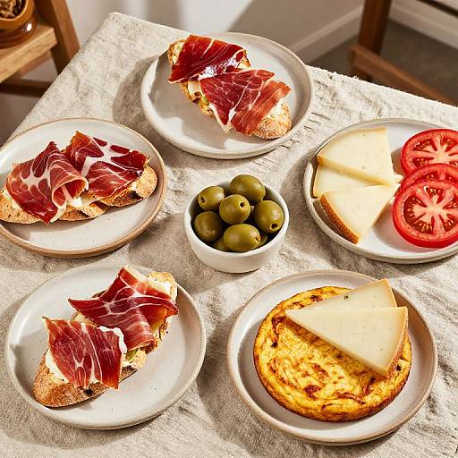 Overhead View of Spanish Bocadillos