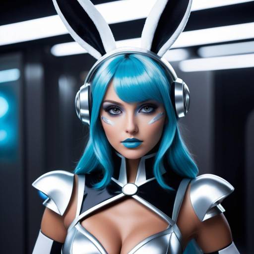Futuristic Playboy Bunny Concept Art