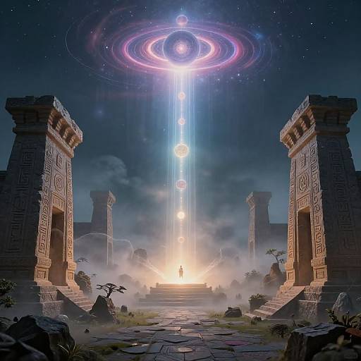 Surreal Hermeticism Inspired Landscape