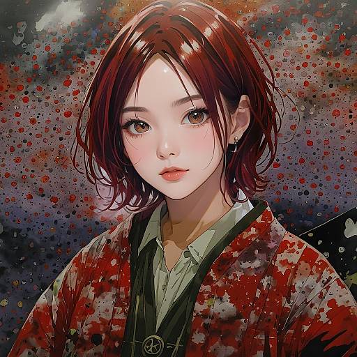 Illustration of Murakami tomoe, idolmaster in the style of Benitama