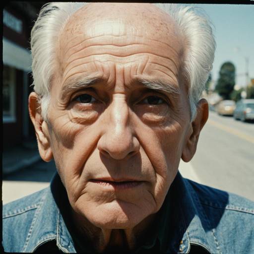 Elderly Man Close-Up Portrait