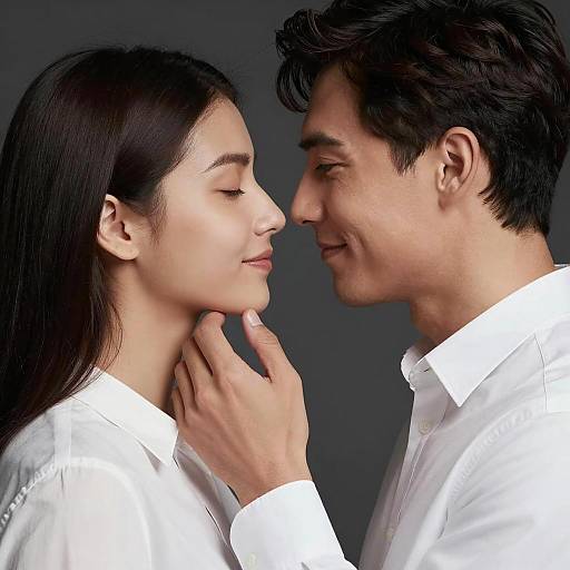 Intimate Moment Between Two Lovers