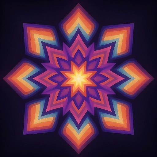 Vibrant Geometric AI Pattern Generator