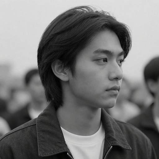 Classic Black-and-White Portrait Shot