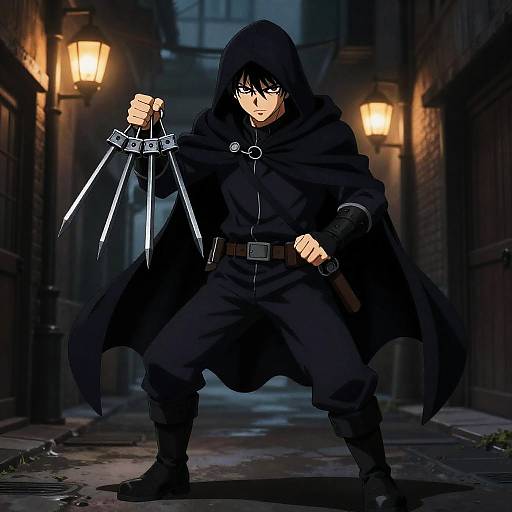 Mystical Thief in Shadowy Alley