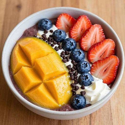 Vibrant Acai Bowl with Fresh Fruits