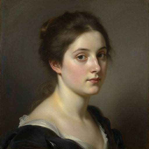 Study of Woman's Head by Bouguereau