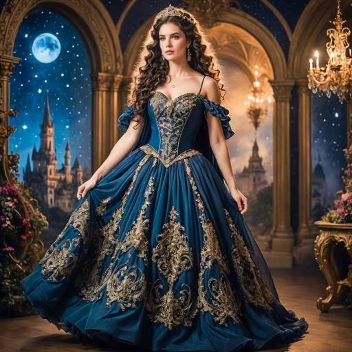 Fairytale Princess in Rococo Gown