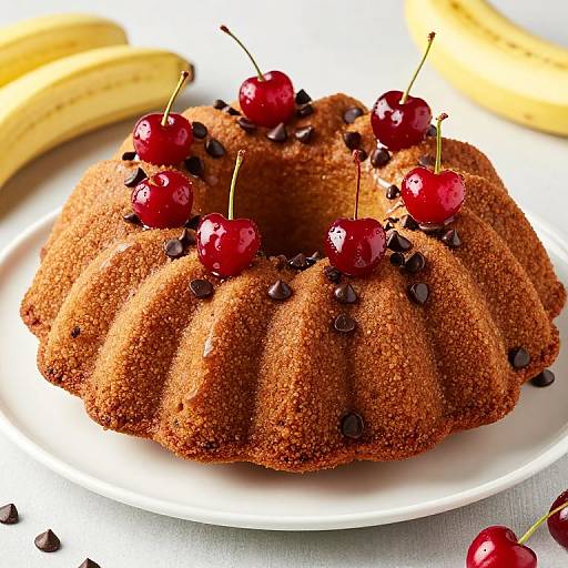 Banana Split Bundt Cake Delight