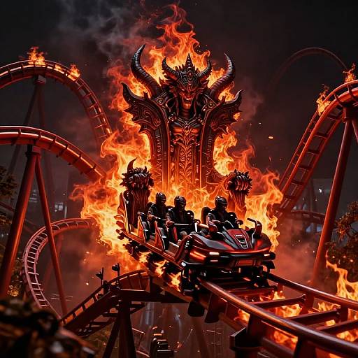 Hellfire Demon Roller Coaster