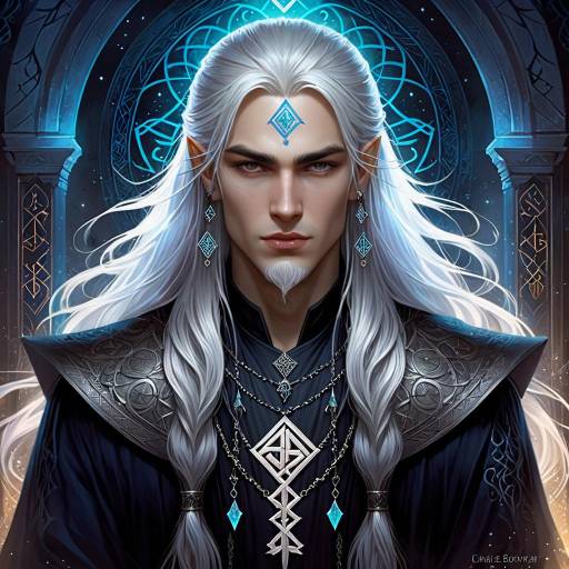 Ethereal Gothic Portrait with Runes Ethereal Gothic Portrait with Runes