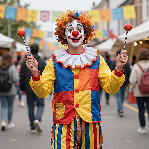 Imaginative DIY Male Clown Costume