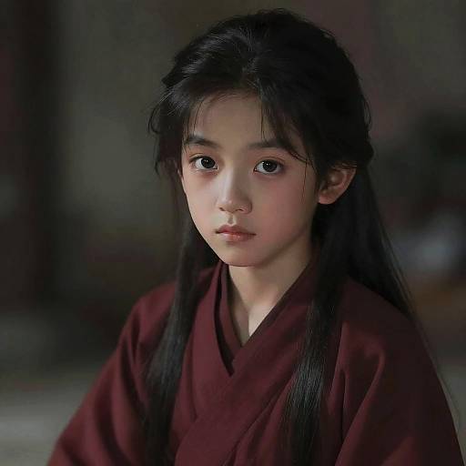 Soft Anime Portrait of Vulnerable Boy