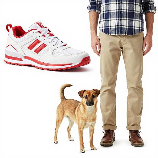 Portrait of Man with Small Dog